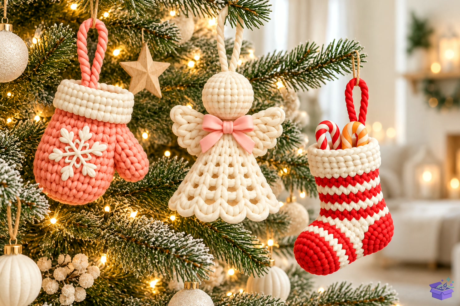 3D Baskı STL Knitted Yılbaşı Ağaç Süsü - 3D Baskı ve Model Dosyası (STL, OBJ, 3MF) - detaylı önizleme 4
