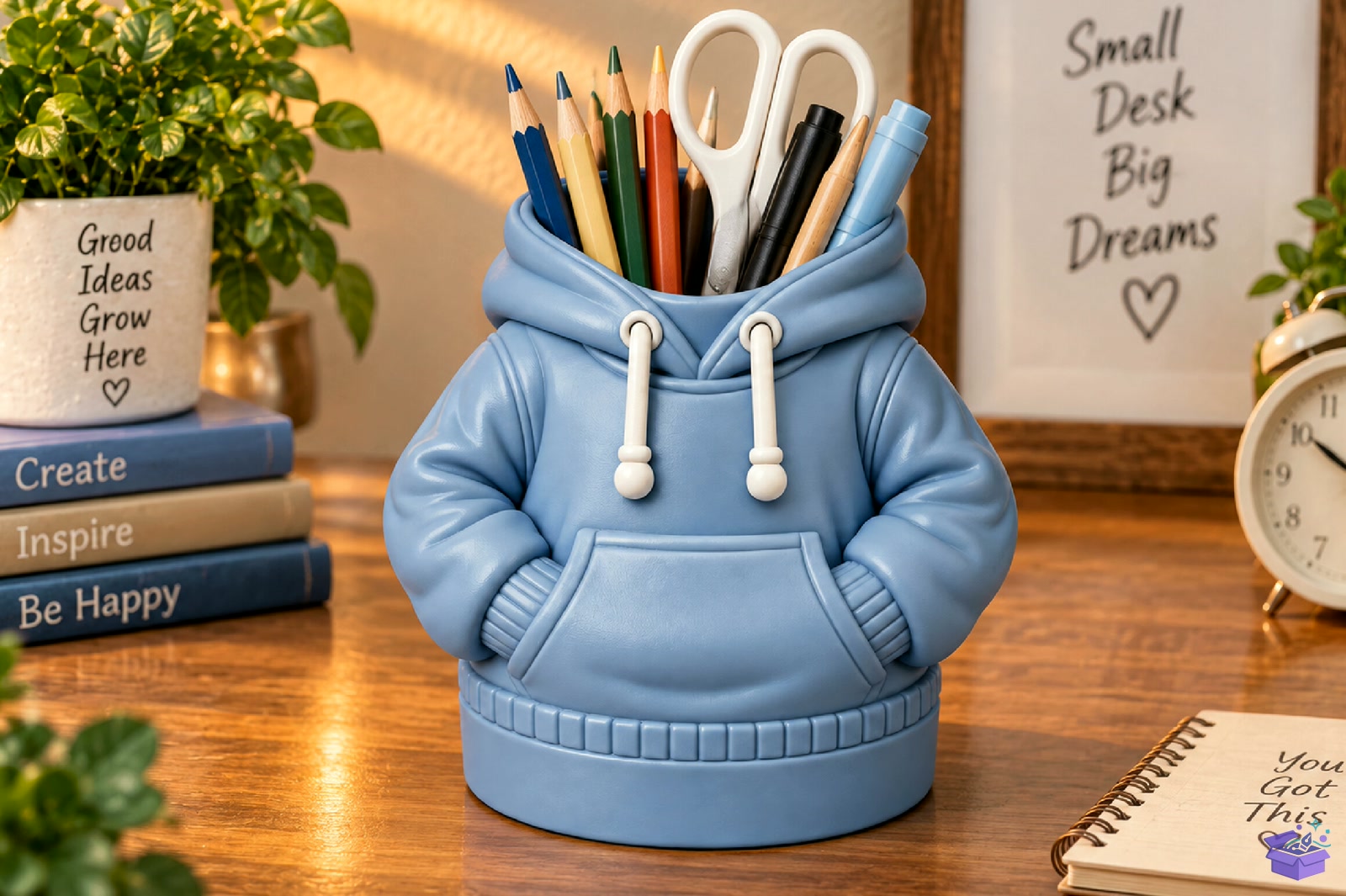 Hoodie Masaüstü Kalemlik STL 3D Baskı - 3D Baskı ve Model Dosyası (STL, OBJ, 3MF) - detaylı önizleme 4