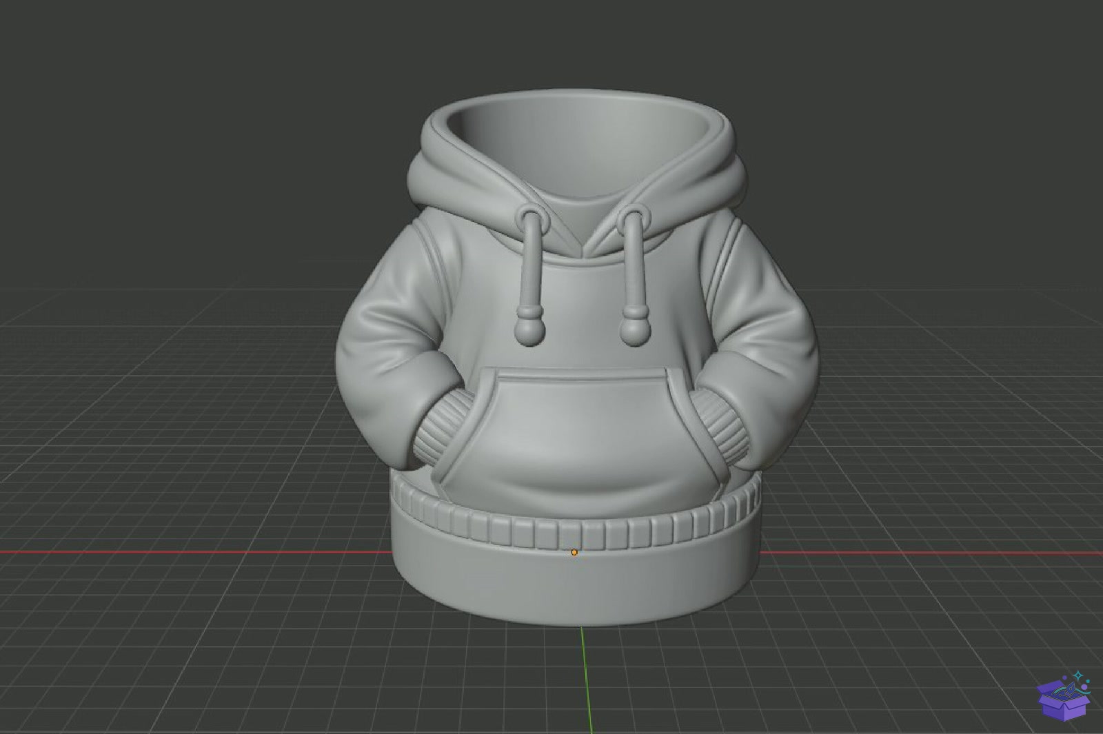 Hoodie Masaüstü Kalemlik STL 3D Baskı - 3D Baskı ve Model Dosyası (STL, OBJ, 3MF) - detaylı önizleme 6