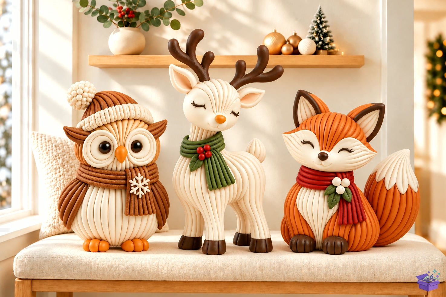 Woodland Yılbaşı Animals STL - 3D Baskı ve Model Dosyası (STL, OBJ, 3MF) - 3D İndir (STL, OBJ, 3MF)