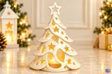 Yılbaşı Ağacı Tealight Mumluk - 3D Baskı ve Model Dosyası (STL) - detaylı önizleme 3