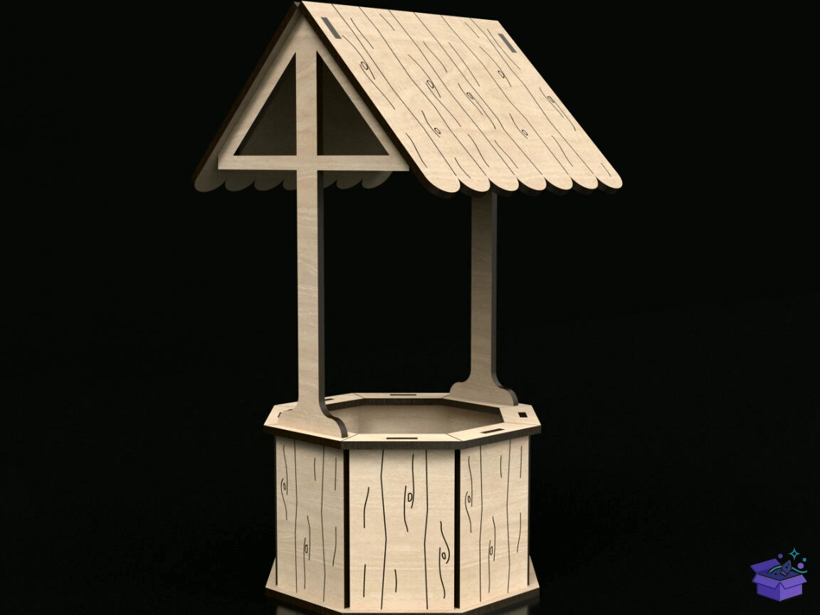 3D Lazer Kesim Wishing Well - 3D Baskı ve Model Dosyası (STL, OBJ, 3MF) - 3D Baskı  İndir (STL, OBJ, 3MF)