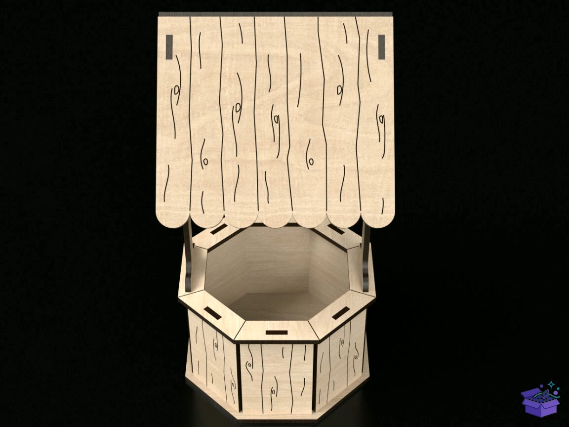 3D Lazer Kesim Wishing Well - 3D Baskı ve Model Dosyası (STL, OBJ, 3MF) - detaylı önizleme 2
