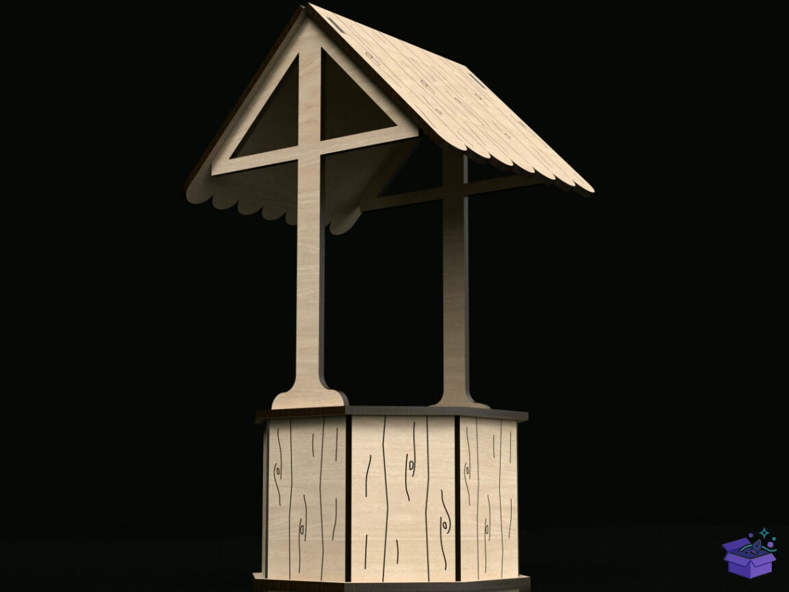 3D Lazer Kesim Wishing Well - 3D Baskı ve Model Dosyası (STL, OBJ, 3MF) - detaylı önizleme 4