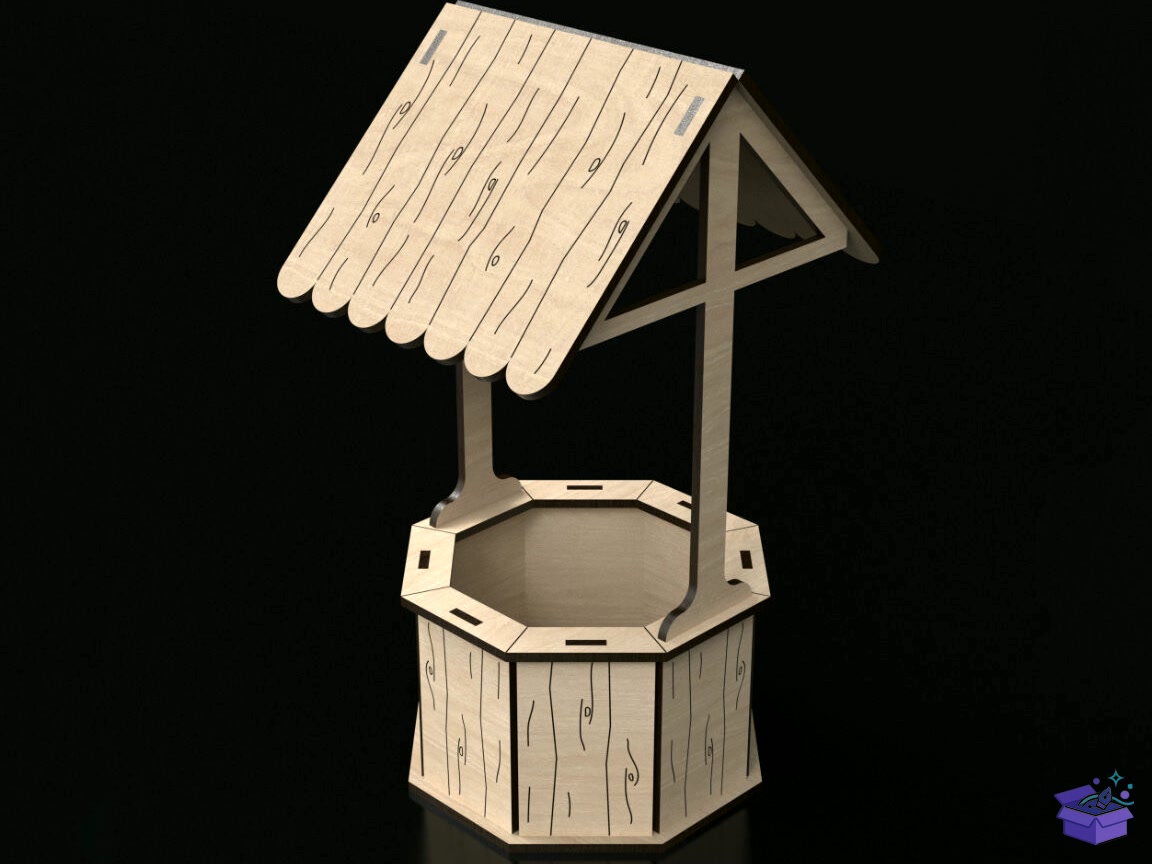 3D Lazer Kesim Wishing Well - 3D Baskı ve Model Dosyası (STL, OBJ, 3MF) - detaylı önizleme 5