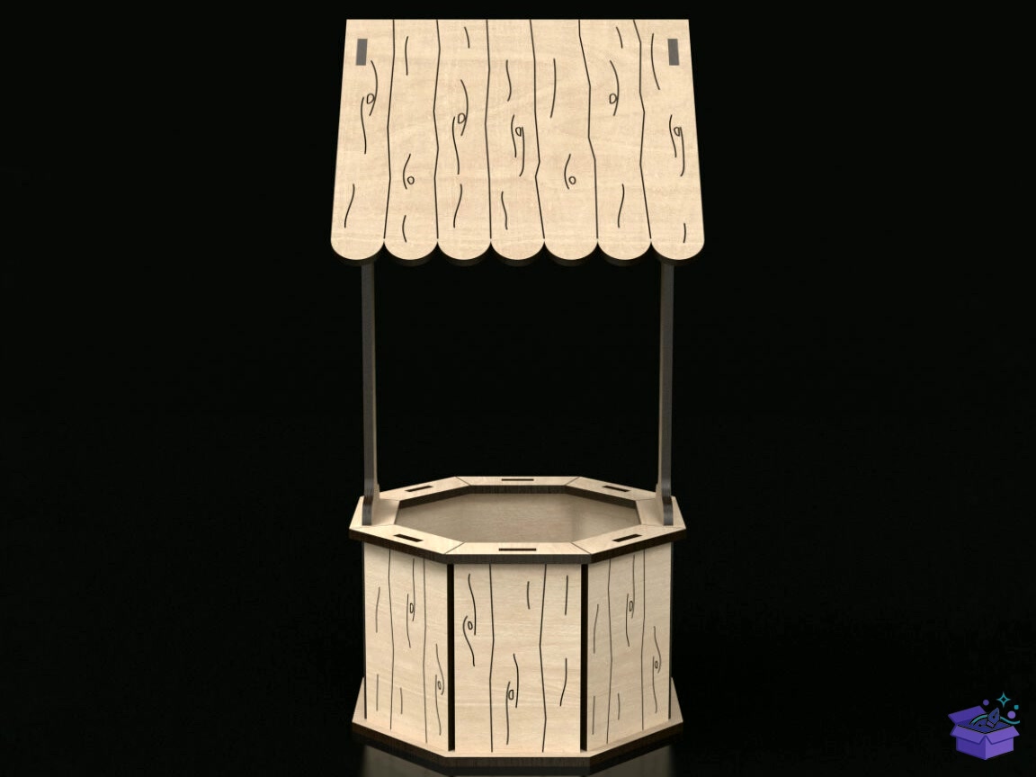 3D Lazer Kesim Wishing Well - 3D Baskı ve Model Dosyası (STL, OBJ, 3MF) - detaylı önizleme 6