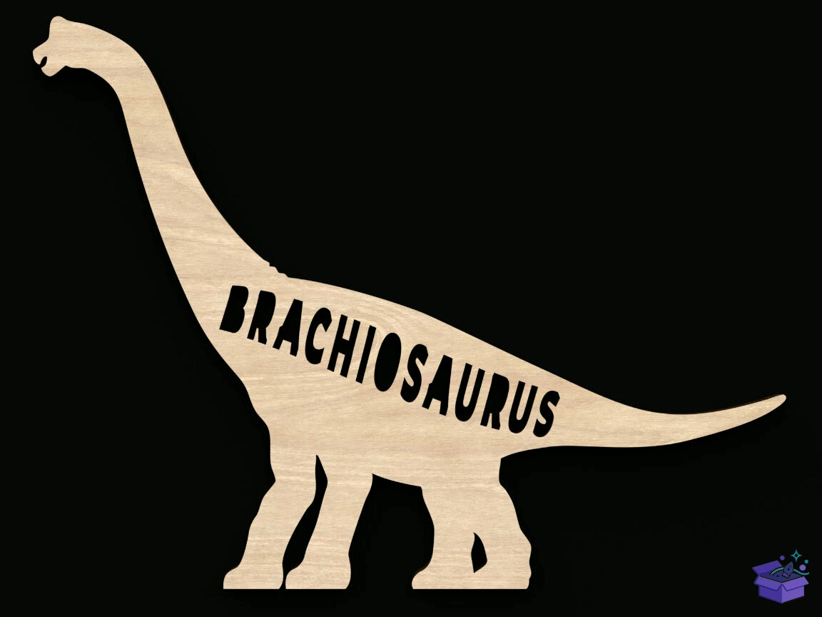 Dinosaur Names Craft Shapes - El İşi ve Kesim Dosyası (SVG, DXF, EPS, PNG) - detaylı önizleme 3