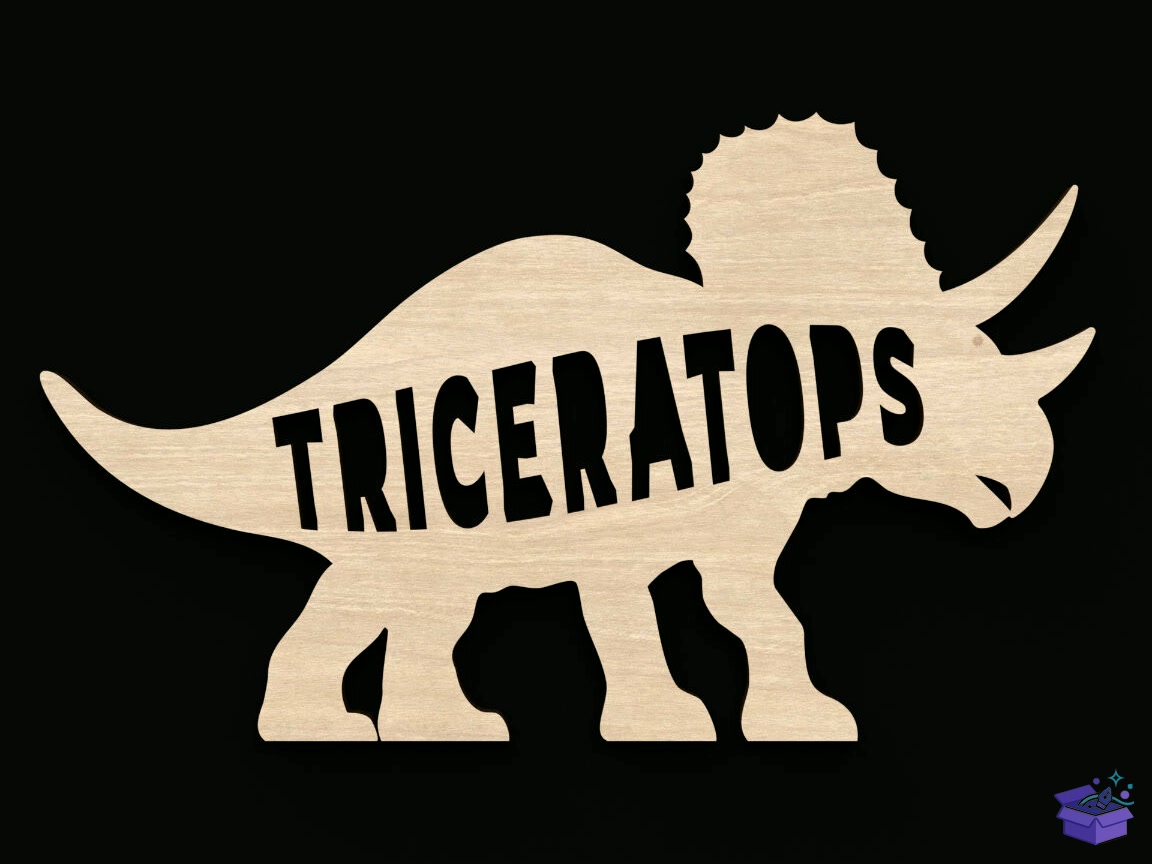 Dinosaur Names Craft Shapes - El İşi ve Kesim Dosyası (SVG, DXF, EPS, PNG) - detaylı önizleme 4