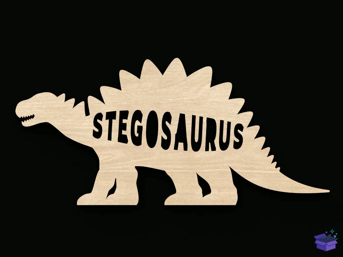 Dinosaur Names Craft Shapes - El İşi ve Kesim Dosyası (SVG, DXF, EPS, PNG) - detaylı önizleme 5