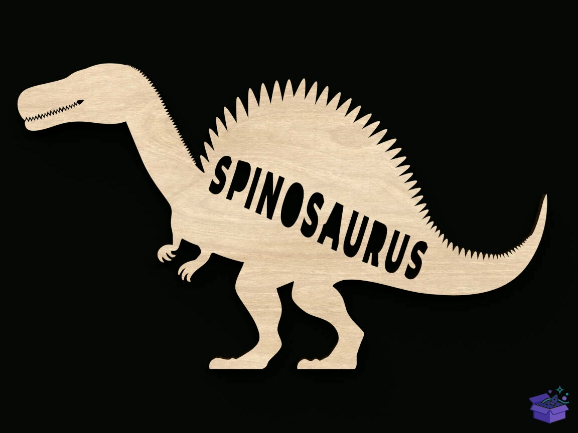 Dinosaur Names Craft Shapes - El İşi ve Kesim Dosyası (SVG, DXF, EPS, PNG) - detaylı önizleme 6