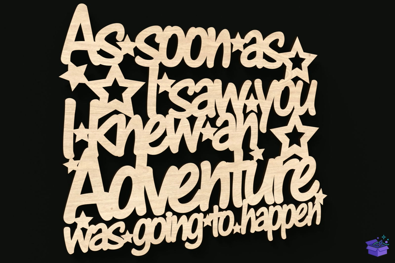 As Soon As I Saw You Adventure Tabela Levha - Lazer Kesim ve Çizim Dosyası (SVG, DXF, EPS, PNG) - detaylı önizleme 2