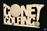 "Gone Golfing" Golf Tabelası - Lazer Kesim ve Çizim Dosyası (SVG, DXF, EPS, AI, PDF) - detaylı önizleme 3