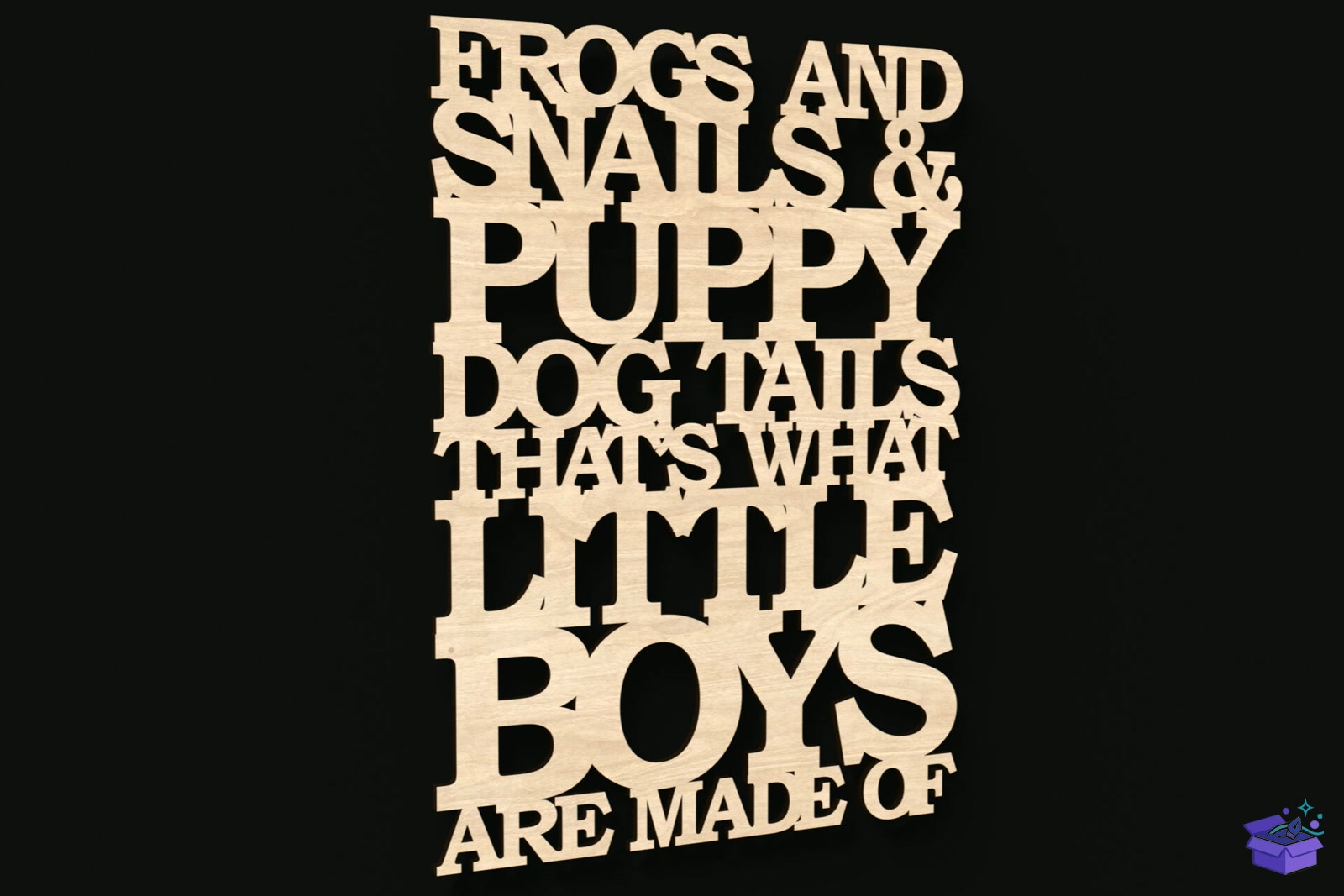 Frogs Snails And Puppy Köpek Tails Tabela Levha - Lazer Kesim ve Çizim Dosyası (SVG, DXF, EPS, PNG) - detaylı önizleme 2