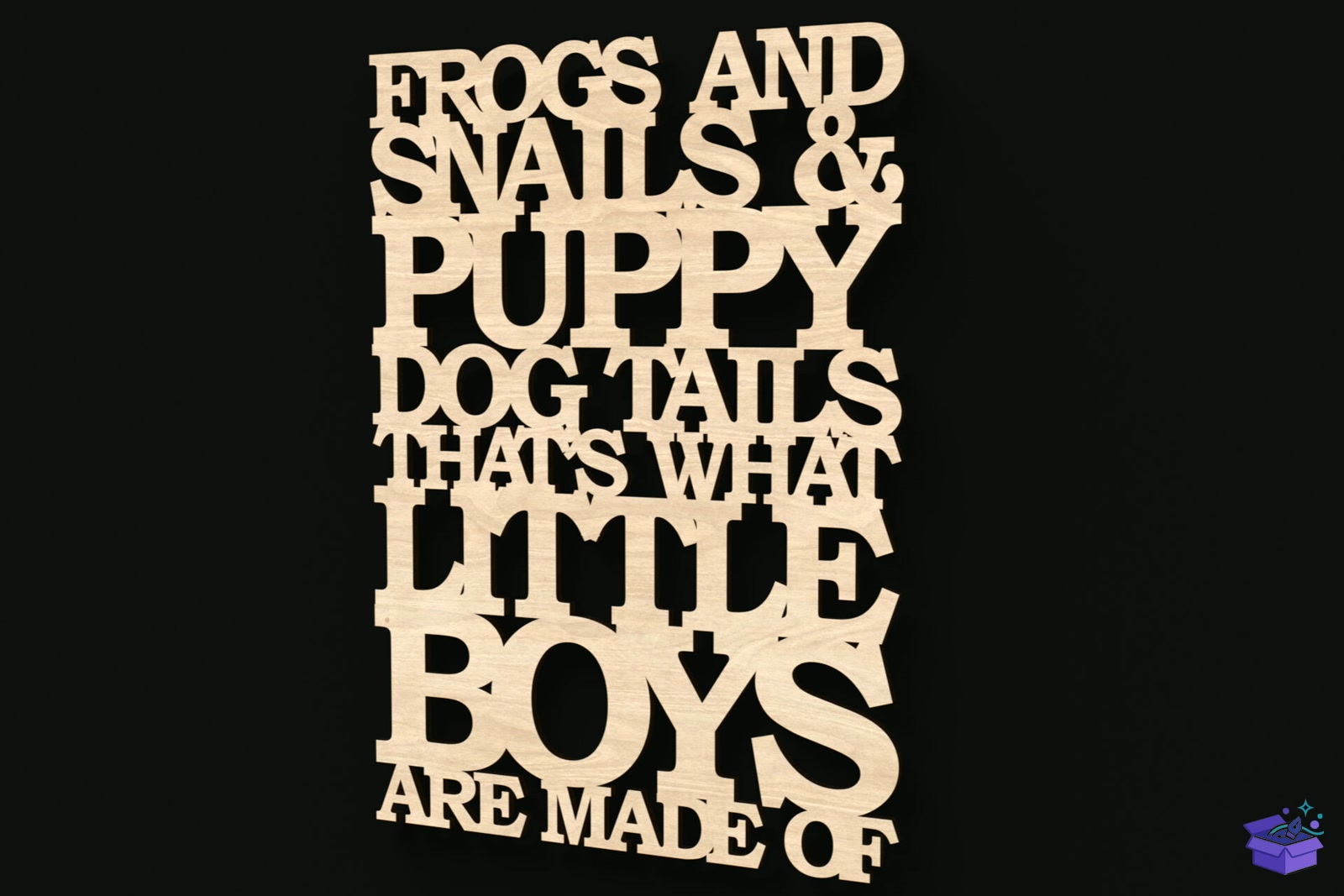 Frogs Snails And Puppy Köpek Tails Tabela Levha - Lazer Kesim ve Çizim Dosyası (SVG, DXF, EPS, PNG) - detaylı önizleme 3