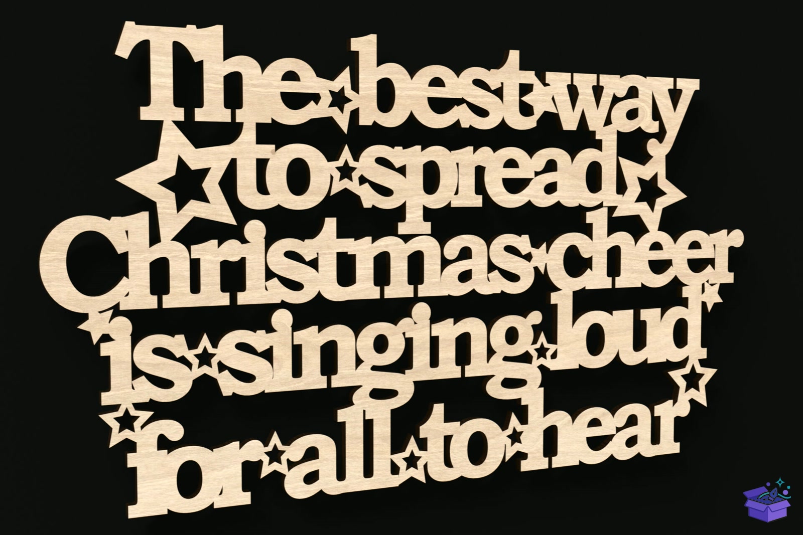 Best Way To Spread Yılbaşı Cheer Tabela Levha - Lazer Kesim ve Çizim Dosyası (SVG, DXF, EPS, PNG) - detaylı önizleme 2