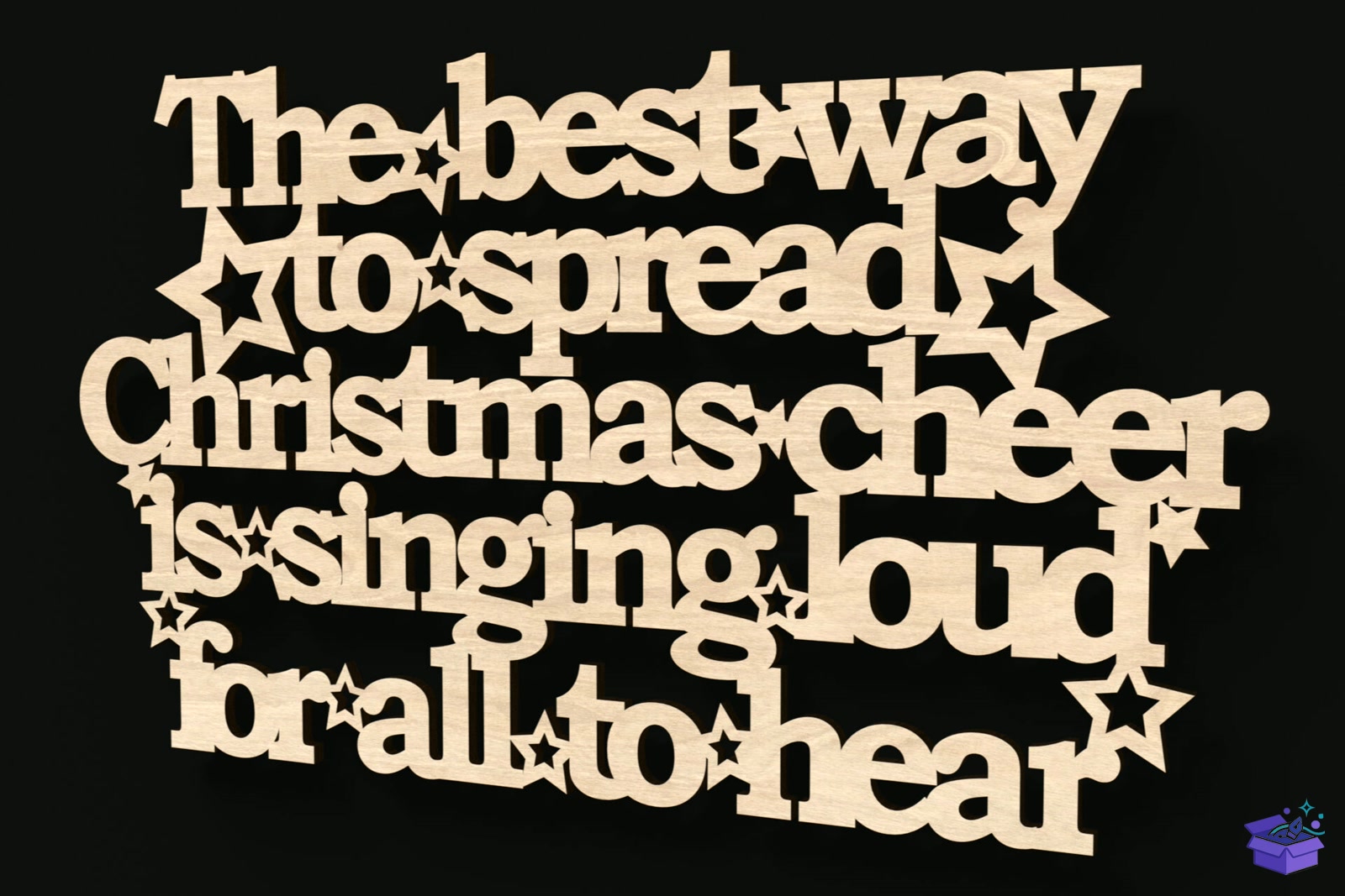 Best Way To Spread Yılbaşı Cheer Tabela Levha - Lazer Kesim ve Çizim Dosyası (SVG, DXF, EPS, PNG) - detaylı önizleme 3