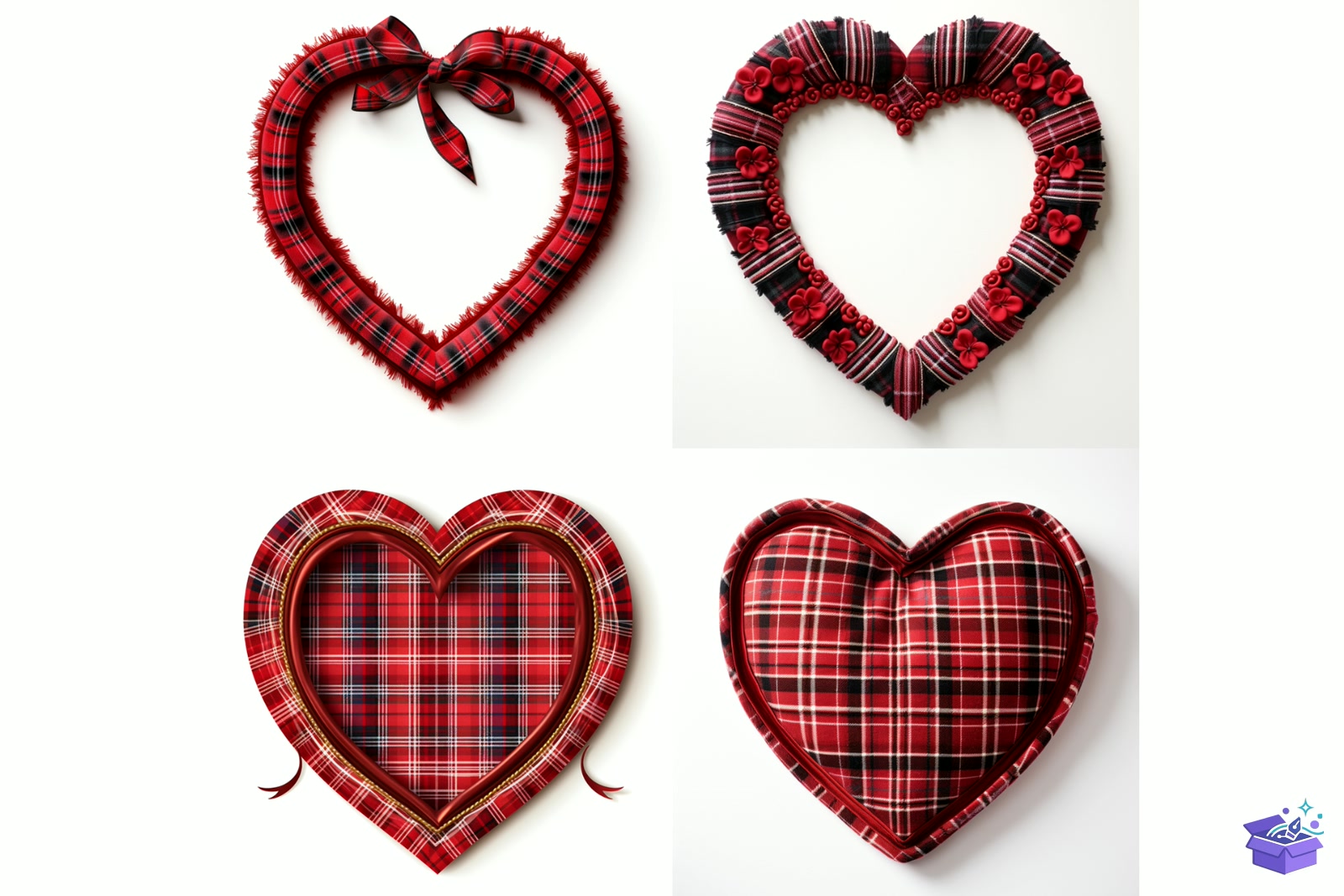 Prompt Yılbaşı Tartan Çerçeve Border - Lazer Kesim ve Çizim Dosyası (SVG, DXF, EPS, PNG) - detaylı önizleme 6
