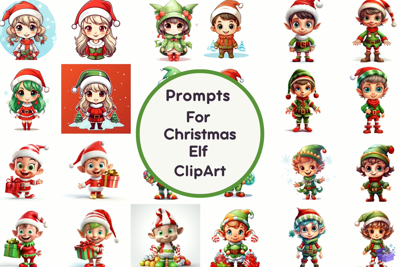 Prompt For Yılbaşı Elf - DTF & Süblimasyon Baskı Tasarımı (SVG, DXF, EPS, PNG) - Vektörler & SVG İndir (DXF, SVG, EPS)