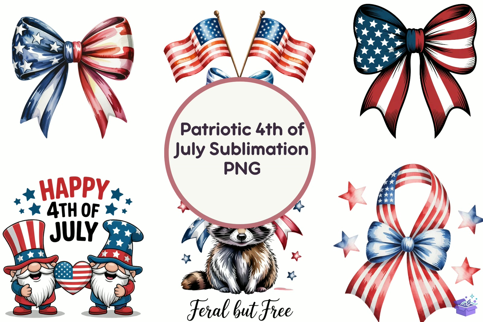 Patriotic 4th Of July Süblimasyon Baskı PNG - DTF & Süblimasyon Baskı Tasarımı (SVG, DXF, EPS, PNG) - detaylı önizleme 5