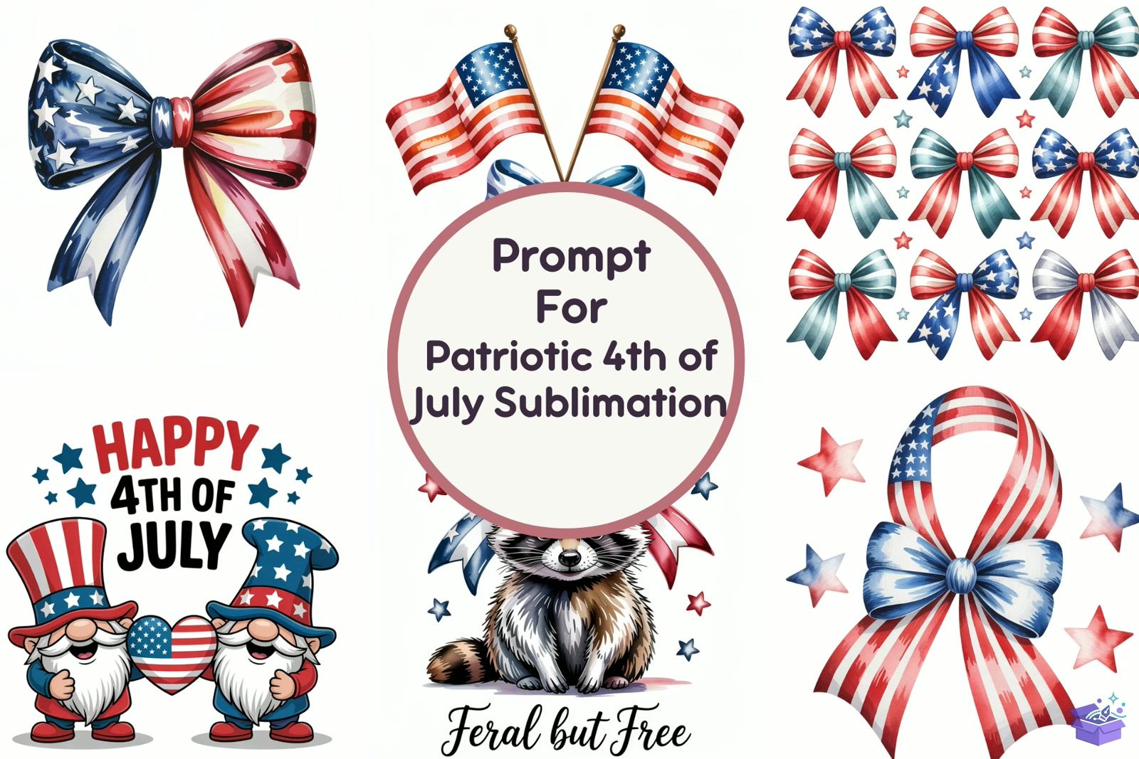 Prompt Patriotic 4th Of July Süblimasyon Baskı - DTF & Süblimasyon Baskı Tasarımı (SVG, DXF, EPS, PNG) - Vektörler & SVG İndir (DXF, SVG, EPS)