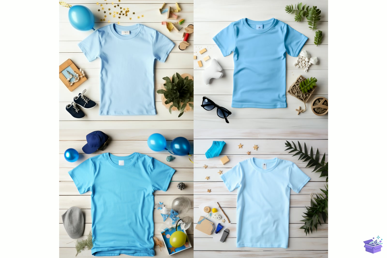 Baby Tshirt Mockup - Profesyonel Sunum Mockup Şablonu (SVG, DXF, EPS, PNG) - detaylı önizleme 5