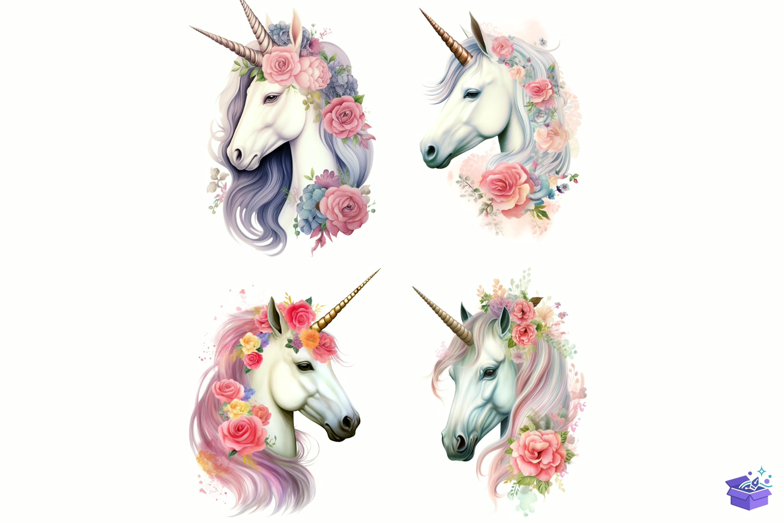 Prompt For Unicorn Illustration - Lazer Kesim ve Çizim Dosyası (SVG, DXF, EPS, PNG) - detaylı önizleme 4