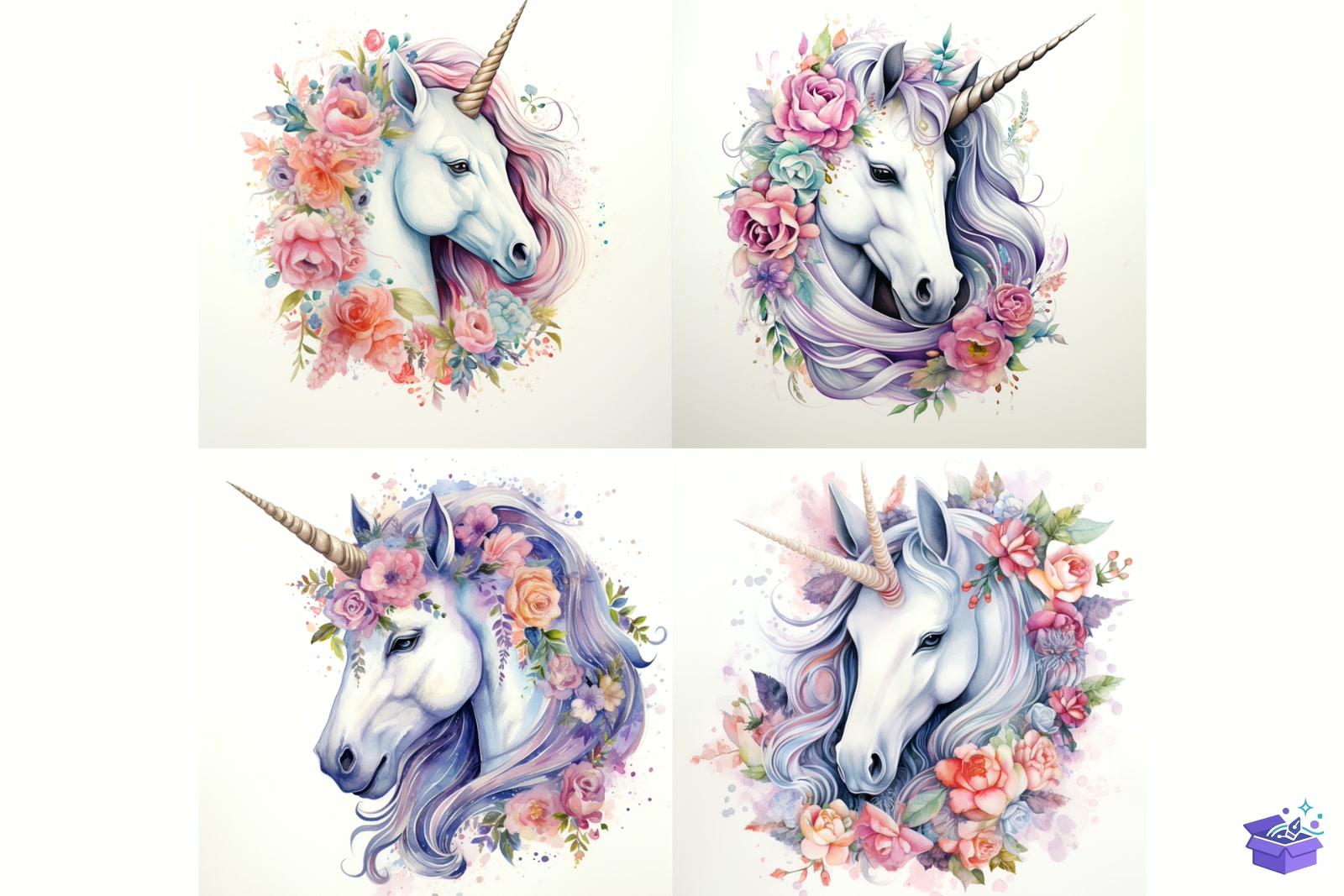 Prompt For Unicorn Illustration - Lazer Kesim ve Çizim Dosyası (SVG, DXF, EPS, PNG) - detaylı önizleme 5