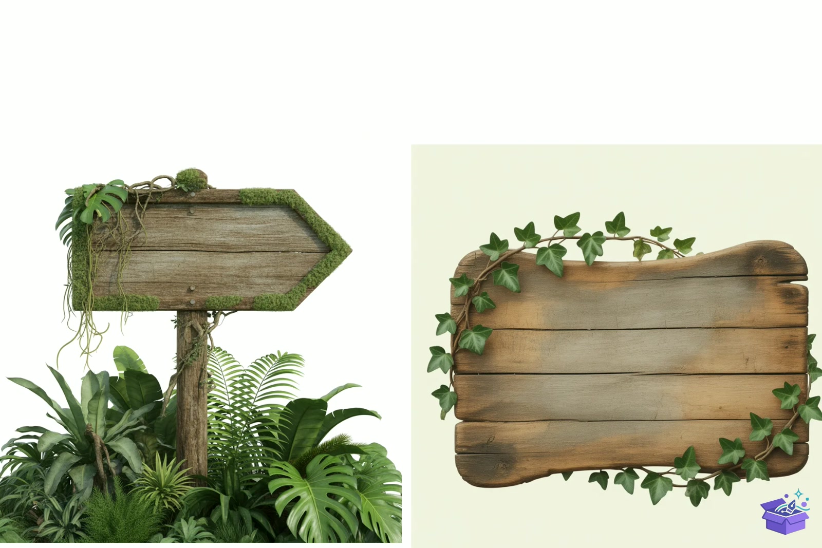 Whimsical Rustic Ahşap Tabela Levha - Lazer Kesim ve Çizim Dosyası (SVG, DXF, EPS, PNG) - detaylı önizleme 2