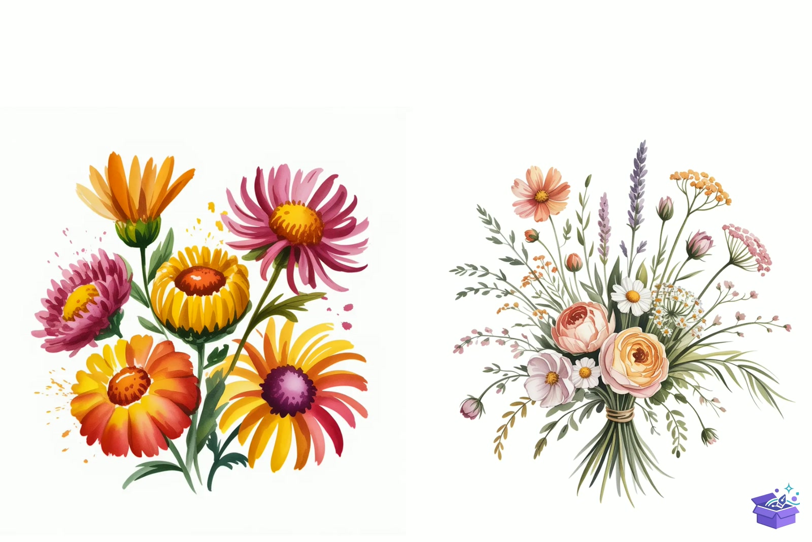 Prompt Whimsical Summer Çiçek - Lazer Kesim ve Çizim Dosyası (SVG, DXF, EPS, PNG) - detaylı önizleme 3