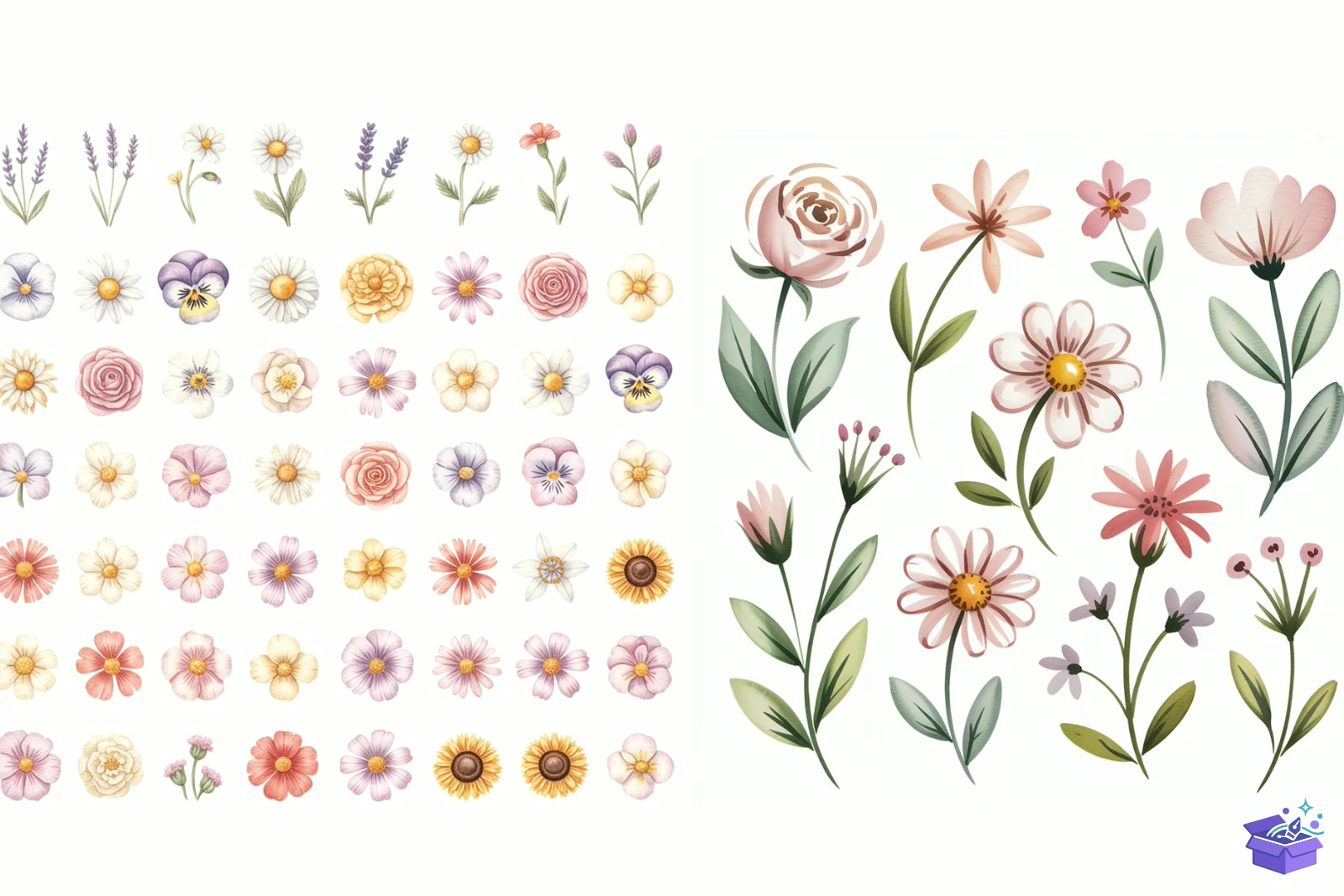 Prompt Whimsical Summer Çiçek - Lazer Kesim ve Çizim Dosyası (SVG, DXF, EPS, PNG) - detaylı önizleme 4