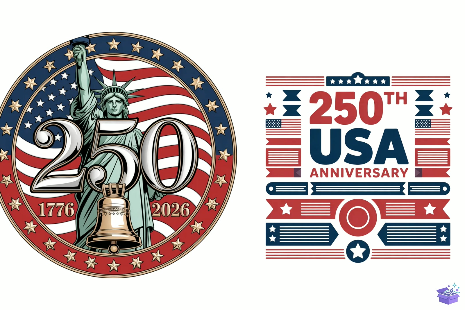 Patriotic USA 250th Anniversary Png - Tişört Baskı Tasarımı (SVG, DXF, EPS, PNG) - detaylı önizleme 2