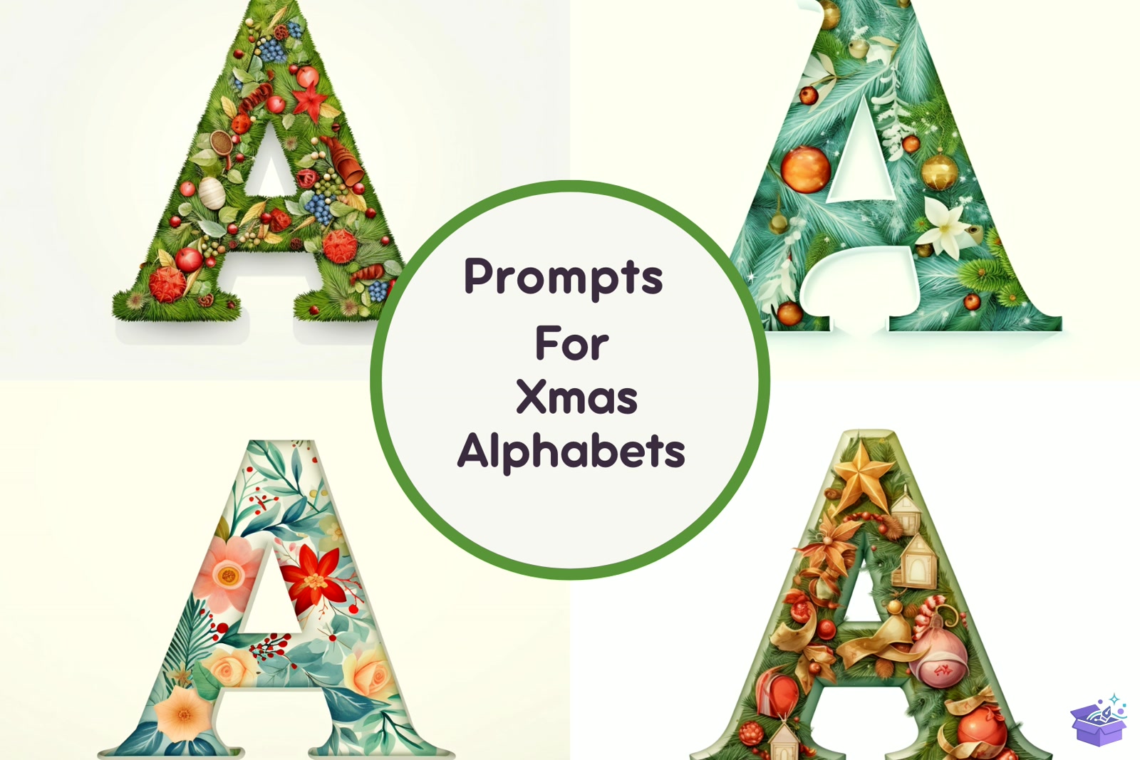 Prompt For Xmas Alphabets - Yazı Tipi & Font Paketi (SVG, DXF, EPS, PNG) - Vektörler & SVG İndir (DXF, SVG, EPS)
