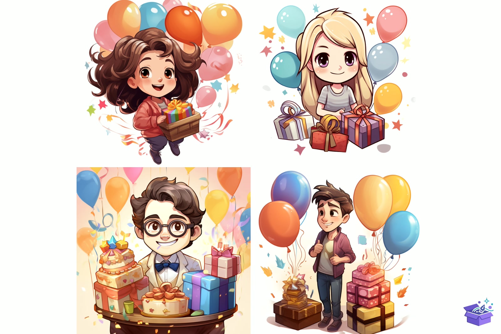 Prompt For Happy Doğum Günü - Lazer Kesim ve Çizim Dosyası (SVG, DXF, EPS, PNG) - detaylı önizleme 4