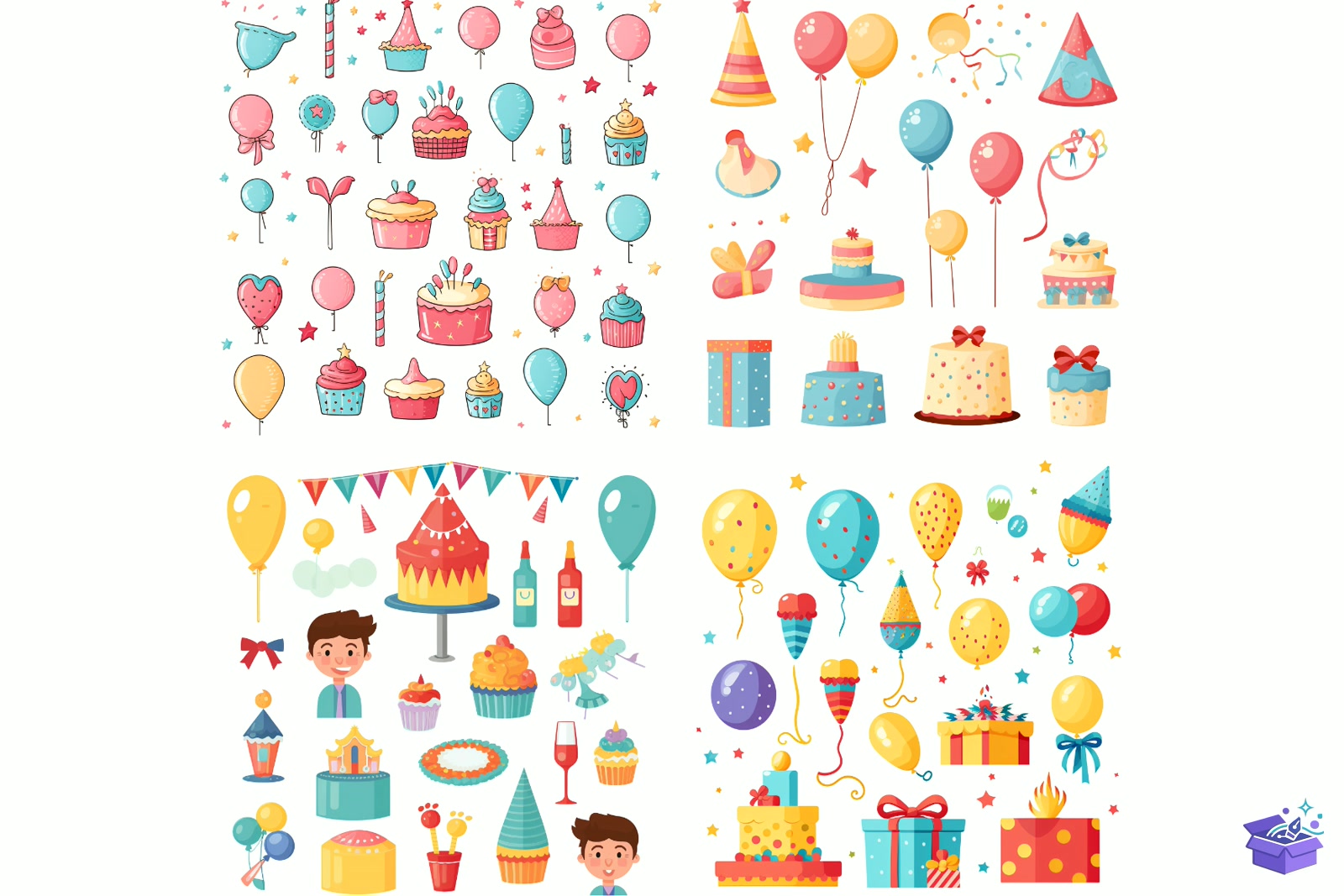Prompt For Happy Doğum Günü - Lazer Kesim ve Çizim Dosyası (SVG, DXF, EPS, PNG) - detaylı önizleme 6