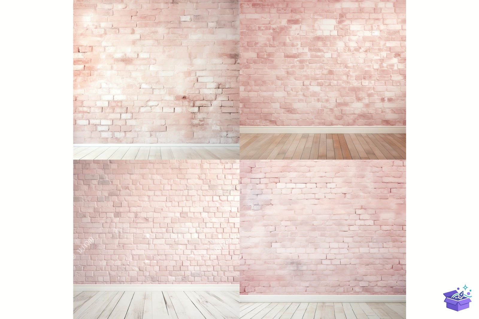 Pastel Brick Wall Background - Lazer Kesim ve Çizim Dosyası (SVG, DXF, EPS, PNG) - detaylı önizleme 3