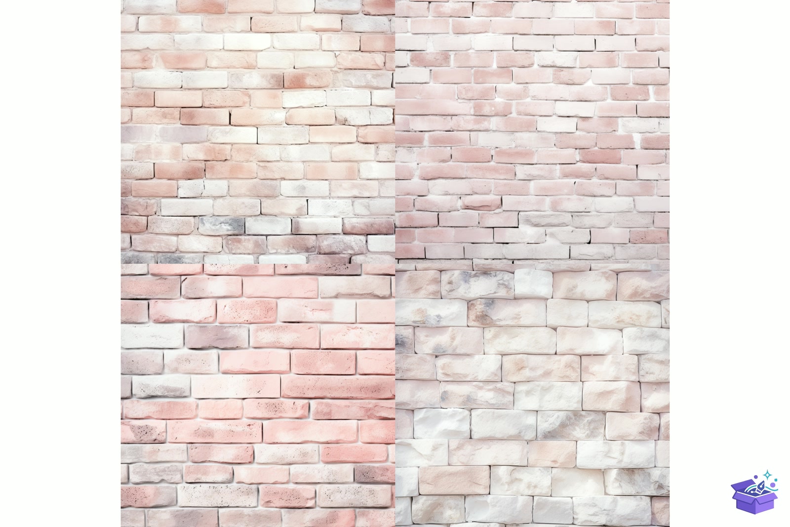 Pastel Brick Wall Background - Lazer Kesim ve Çizim Dosyası (SVG, DXF, EPS, PNG) - detaylı önizleme 4