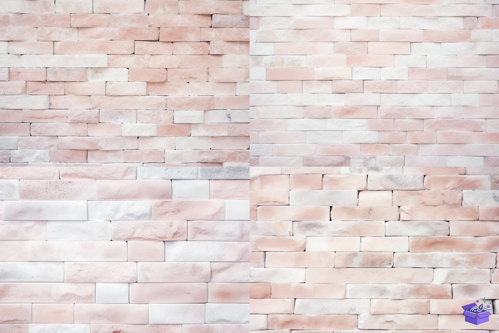 Pastel Brick Wall Background - Lazer Kesim ve Çizim Dosyası (SVG, DXF, EPS, PNG) - detaylı önizleme 6