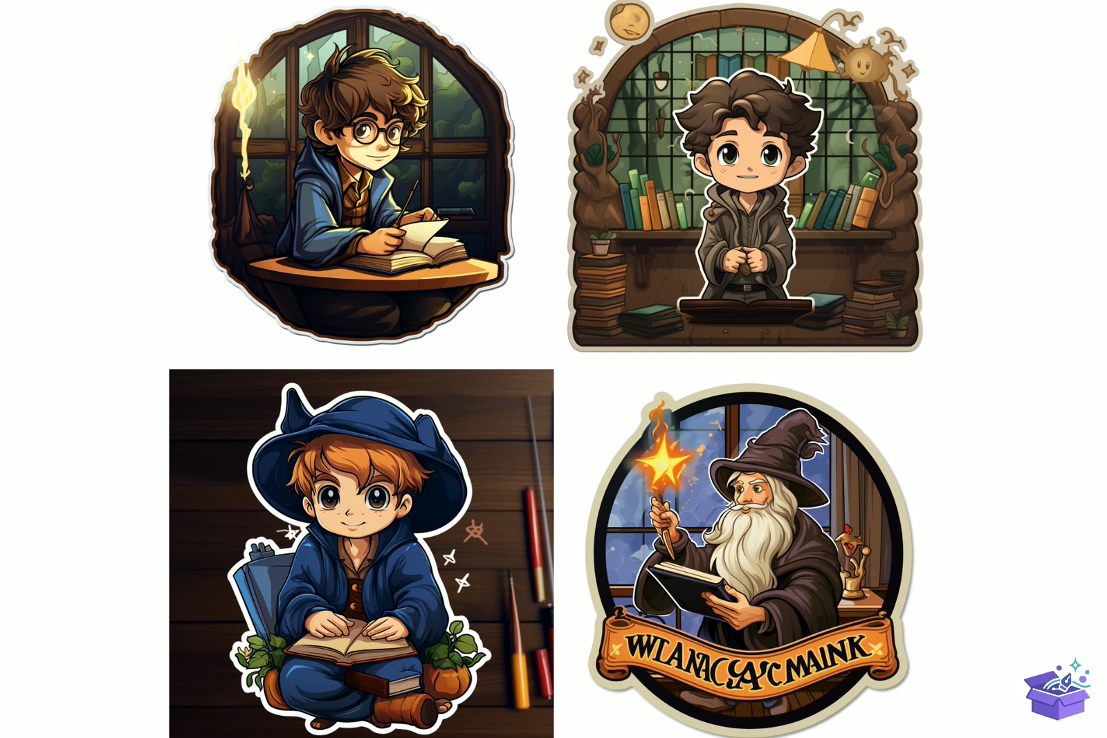 Prompt For Wizard School - Lazer Kesim ve Çizim Dosyası (SVG, DXF, EPS, PNG) - detaylı önizleme 2