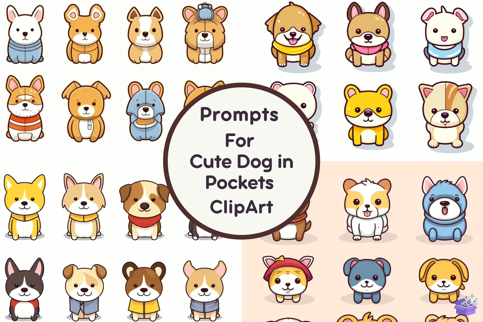 Prompt For Cute Köpek İn Pockets - Tişört Baskı Tasarımı (SVG, DXF, EPS, PNG) - Vektörler & SVG İndir (DXF, SVG, EPS)