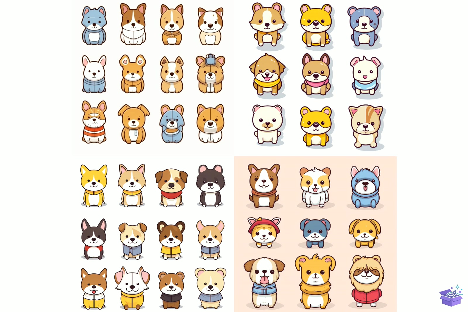 Prompt For Cute Köpek İn Pockets - Tişört Baskı Tasarımı (SVG, DXF, EPS, PNG) - detaylı önizleme 2