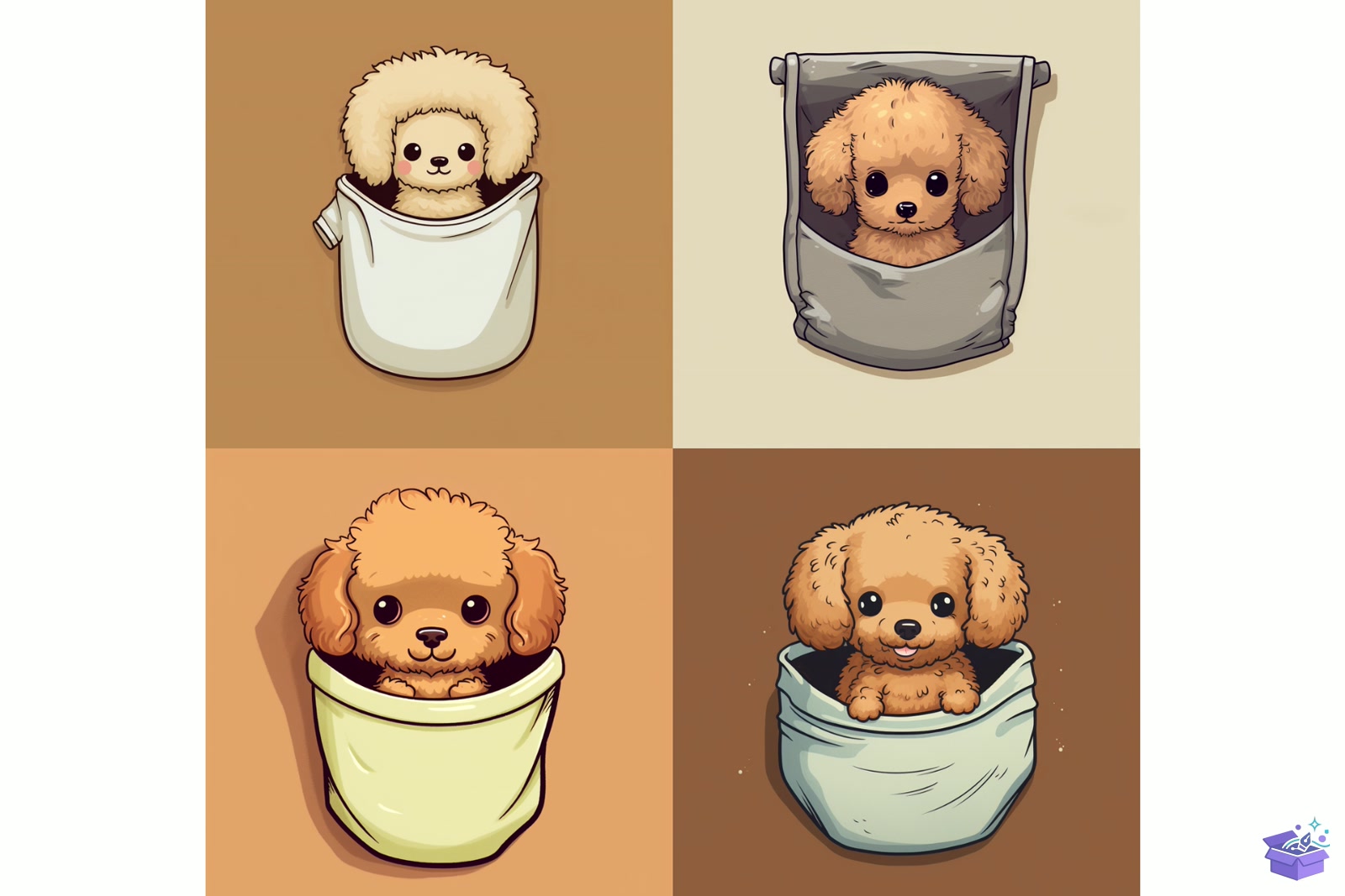 Prompt For Cute Köpek İn Pockets - Tişört Baskı Tasarımı (SVG, DXF, EPS, PNG) - detaylı önizleme 5