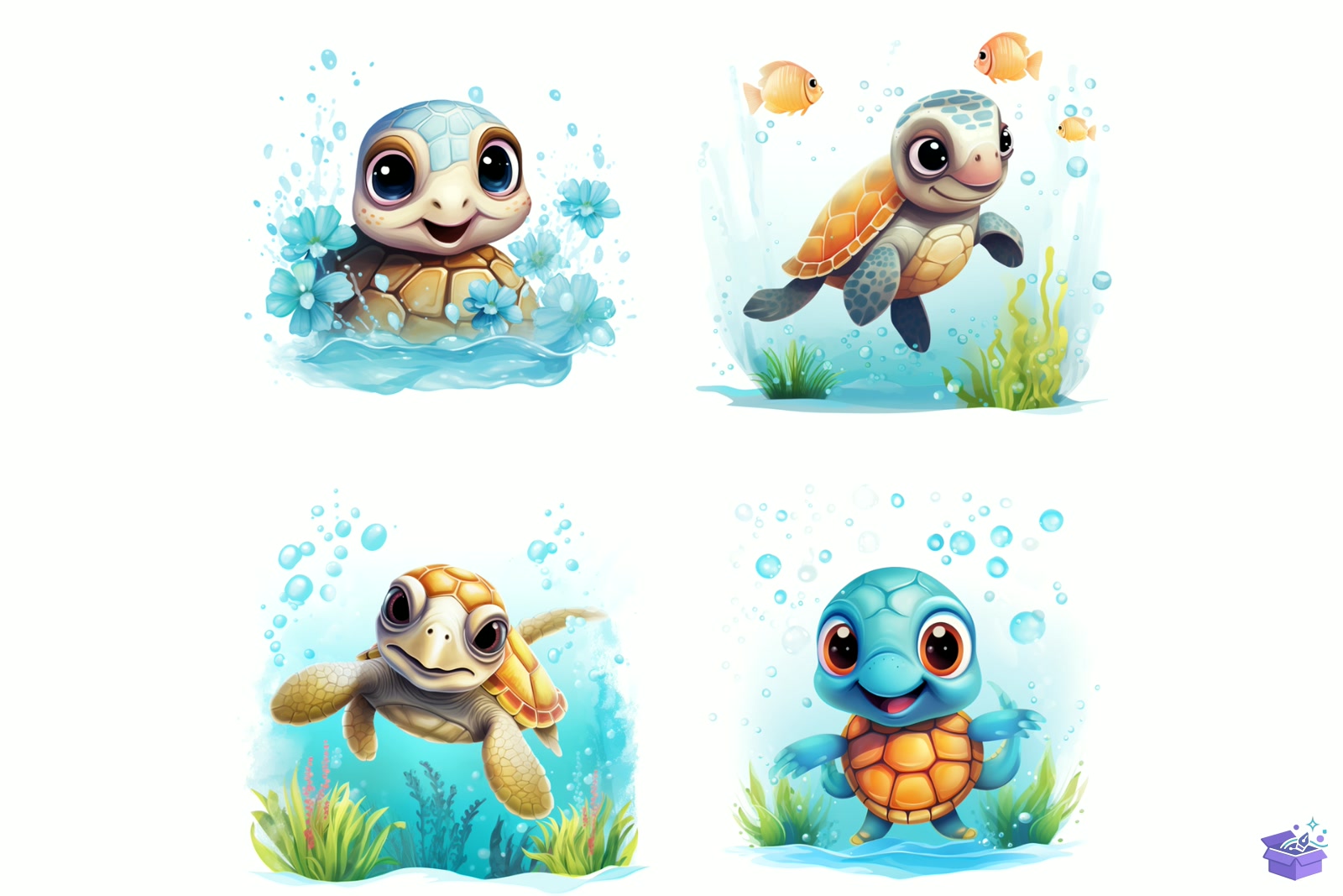 Sea Turtle Süblimasyon Baskı - DTF & Süblimasyon Baskı Tasarımı (SVG, DXF, EPS, PNG) - detaylı önizleme 2