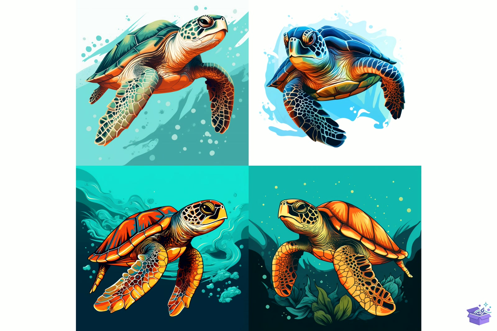 Sea Turtle Süblimasyon Baskı - DTF & Süblimasyon Baskı Tasarımı (SVG, DXF, EPS, PNG) - detaylı önizleme 6