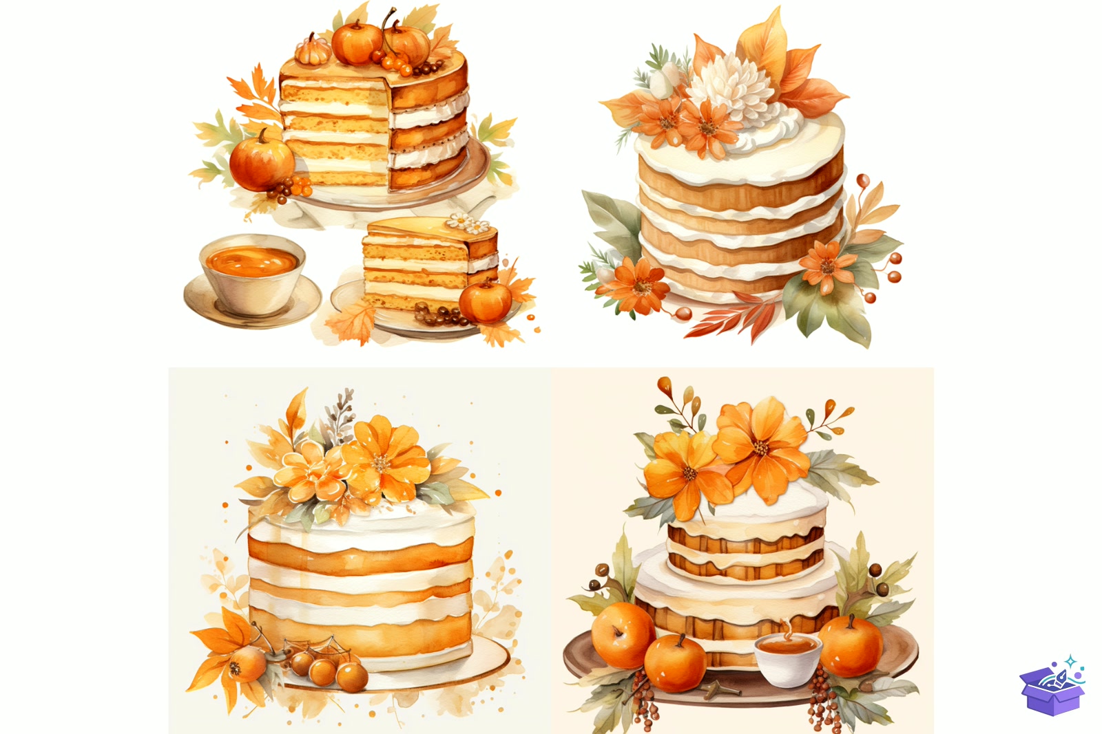 Prompt For Country Rustic Cakes - Lazer Kesim ve Çizim Dosyası (SVG, DXF, EPS, PNG) - detaylı önizleme 2