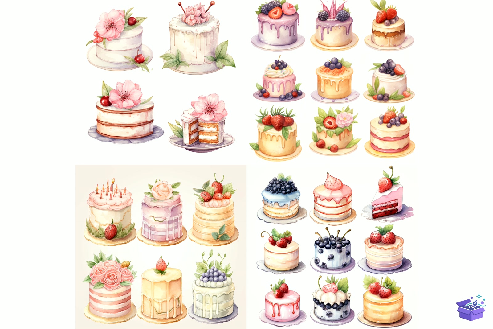 Prompt For Country Rustic Cakes - Lazer Kesim ve Çizim Dosyası (SVG, DXF, EPS, PNG) - detaylı önizleme 4