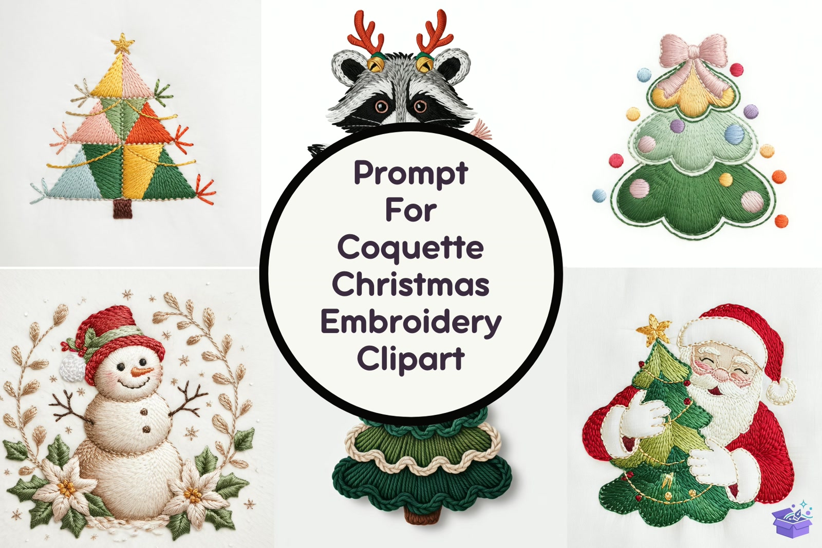 Coquette Yılbaşı Nakış - Makine Nakış Deseni (SVG, DXF, EPS, PNG) - detaylı önizleme 5