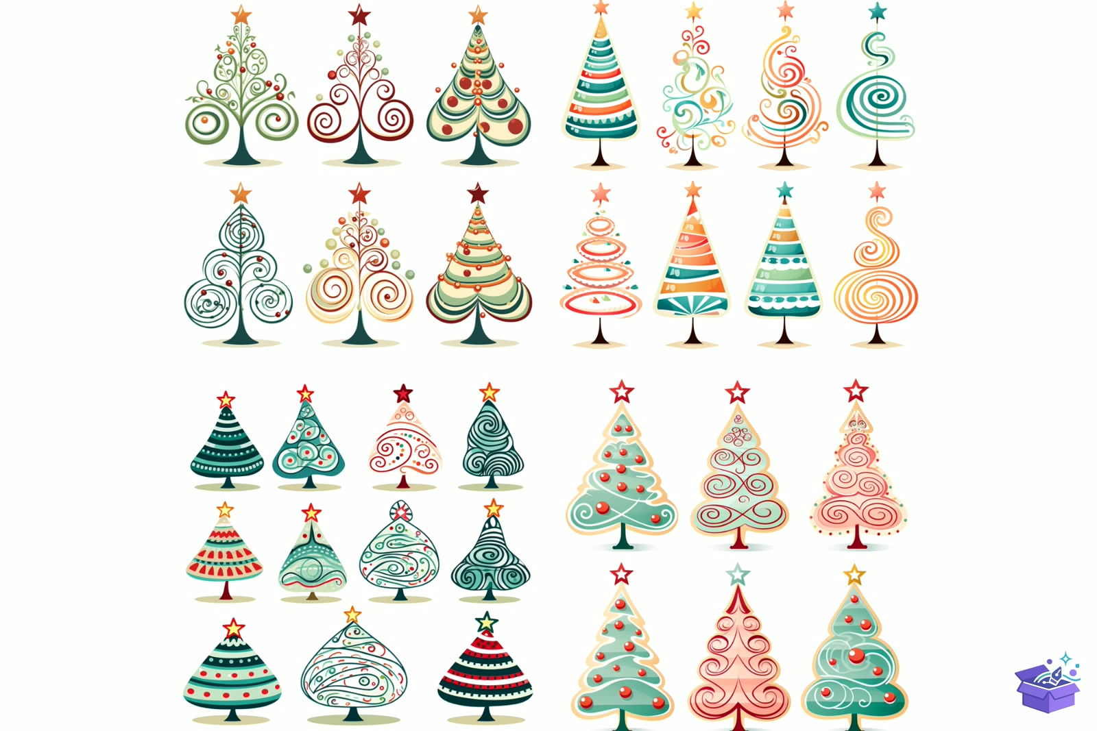 Prompt For Whimsical Trees - Lazer Kesim ve Çizim Dosyası (SVG, DXF, EPS, PNG) - detaylı önizleme 4