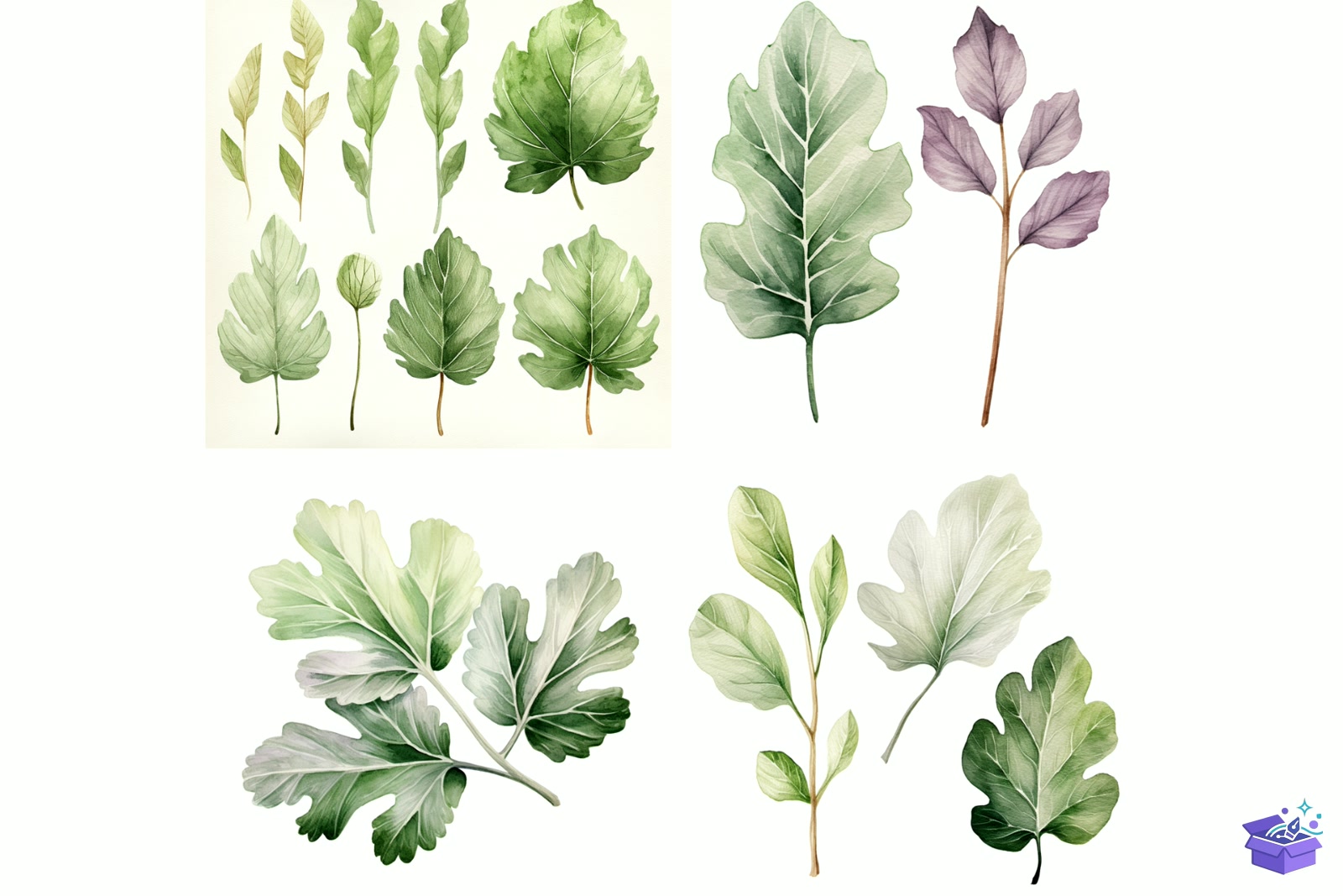 Prompt For Watercolor Ivy - Lazer Kesim ve Çizim Dosyası (SVG, DXF, EPS, PNG) - detaylı önizleme 4