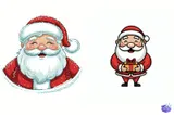Sevimli Çizgi Film Yılbaşı Çizimleri - Clipart Seti (PDF) - detaylı önizleme 2
