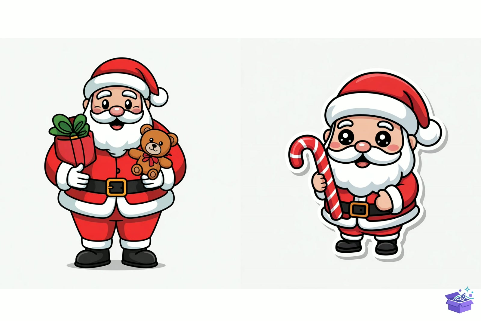Prompt Cute Cartoon Yılbaşı - Lazer Kesim ve Çizim Dosyası (SVG, DXF, EPS, PNG) - detaylı önizleme 3